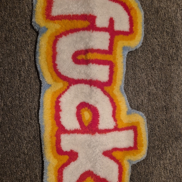 Colorful F-word Rug - Picture 4 of 5